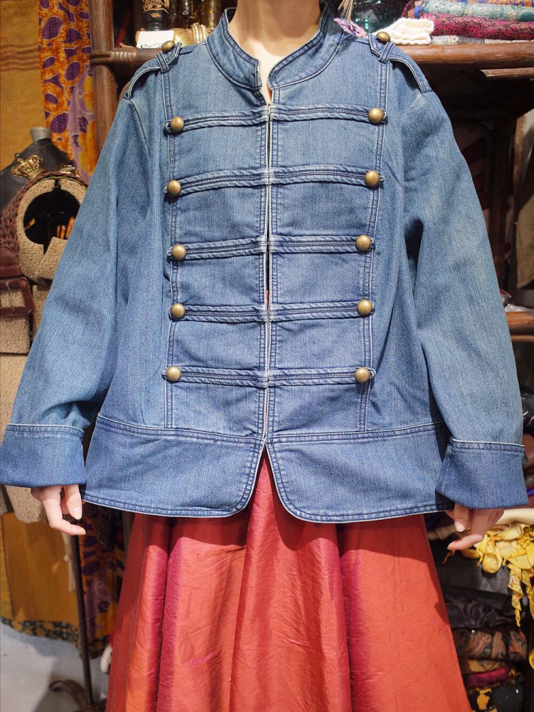 Napoleon Style Big Silhouette Denim Jacket