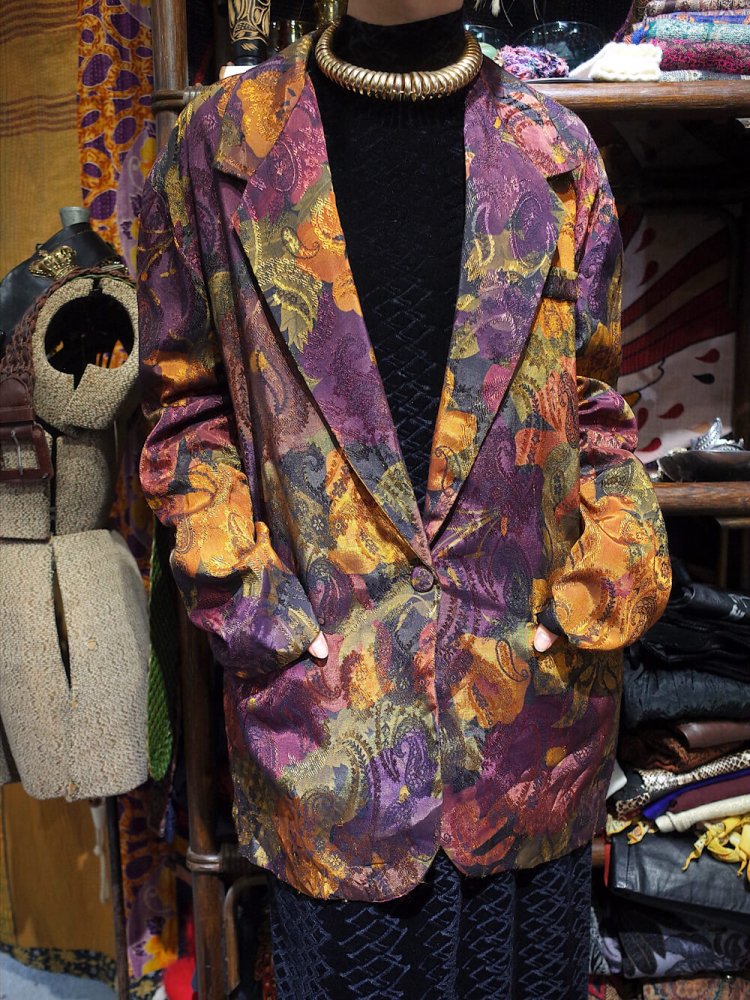 Flower & Paisley Double Pattern Jacket