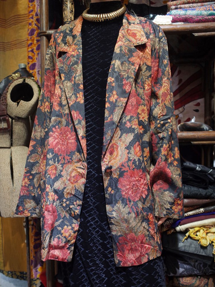 Flower & Arabesque Double Pattern Jacket