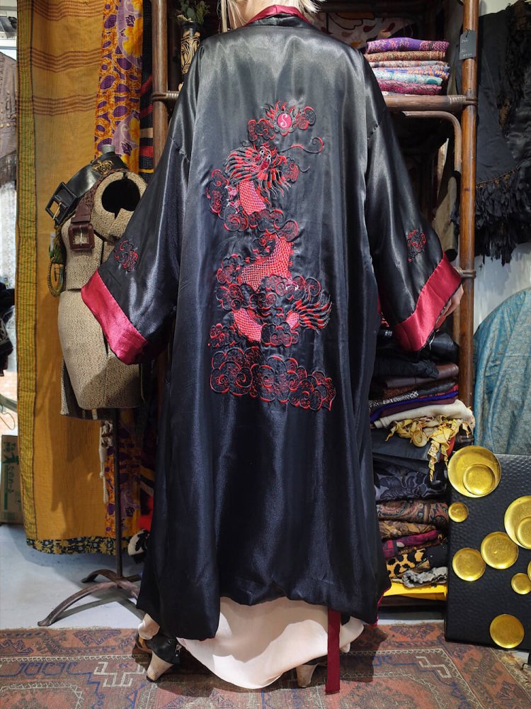 Dragon Embroidery China Gown Reversible