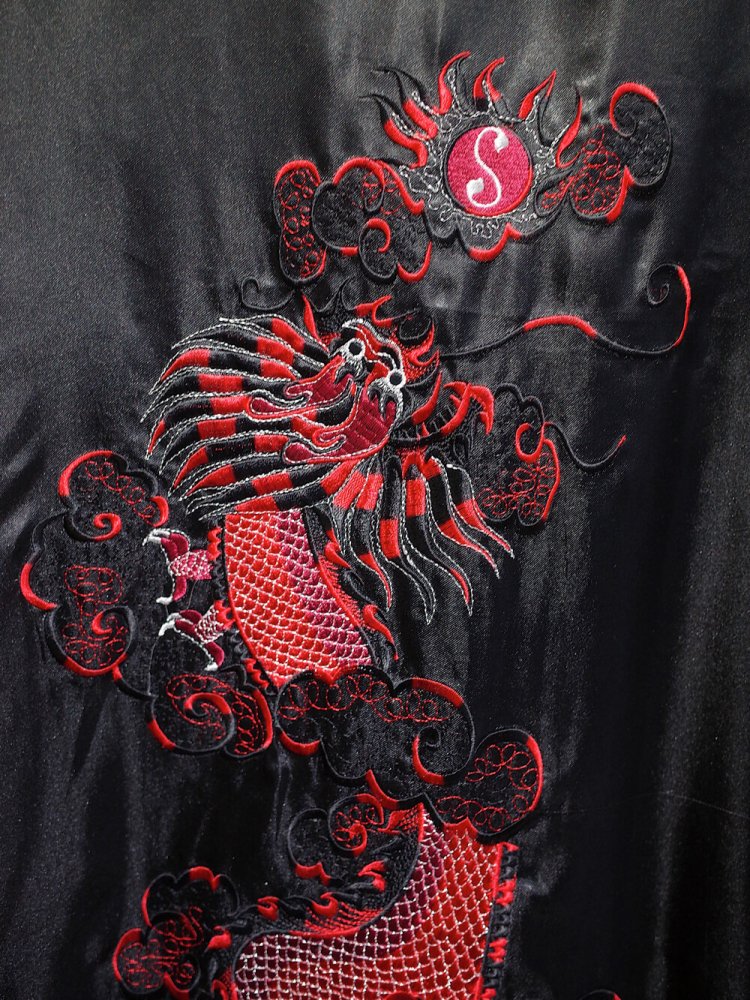 Dragon Embroidery China Gown Reversible