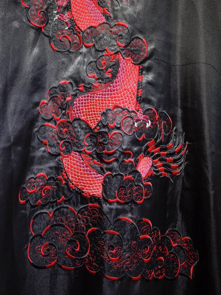 Dragon Embroidery China Gown Reversible