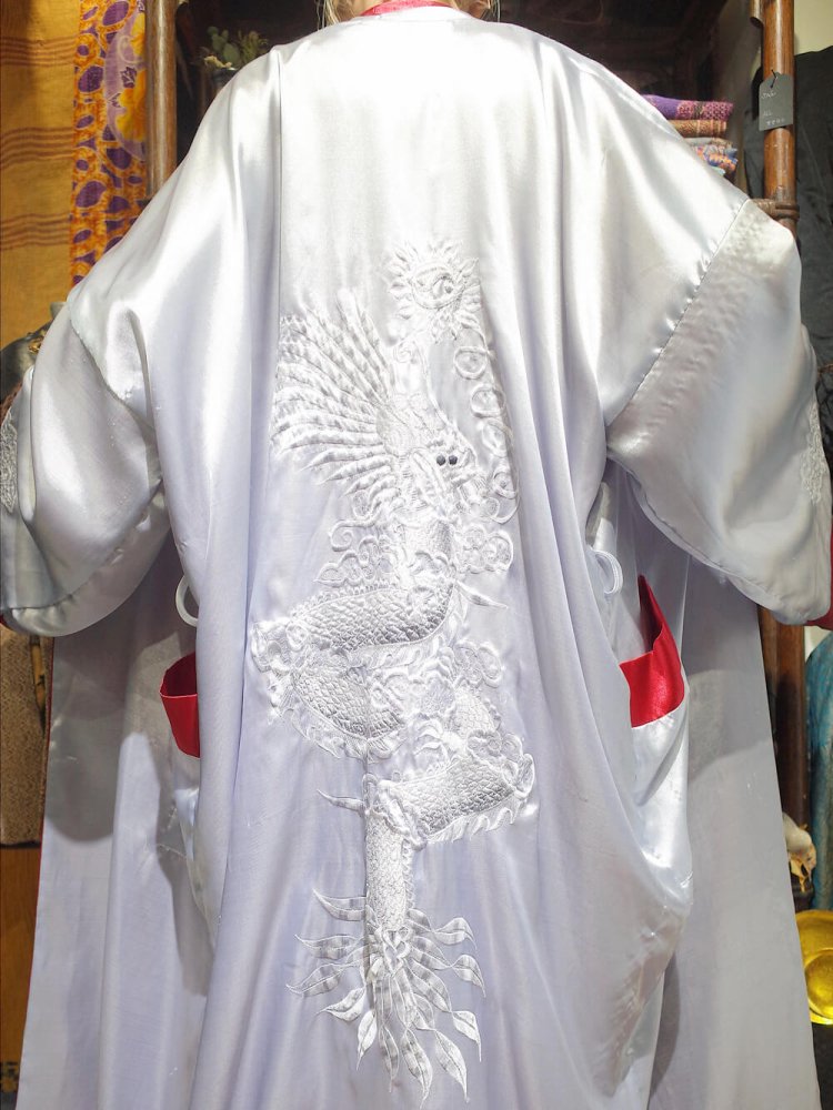 Dragon Embroidery China Gown Reversible
