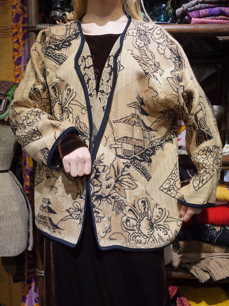 Oriental  Woven Gown Jacket