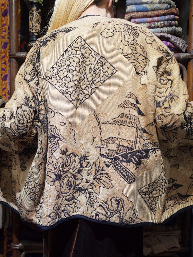 Oriental  Woven Gown Jacket