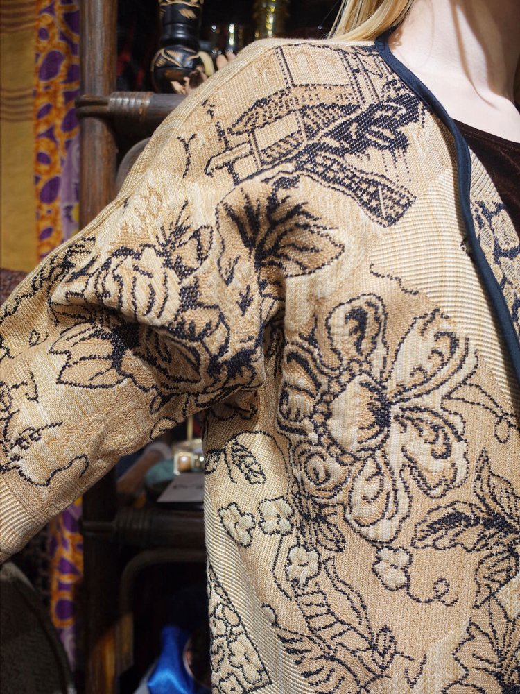 Oriental  Woven Gown Jacket