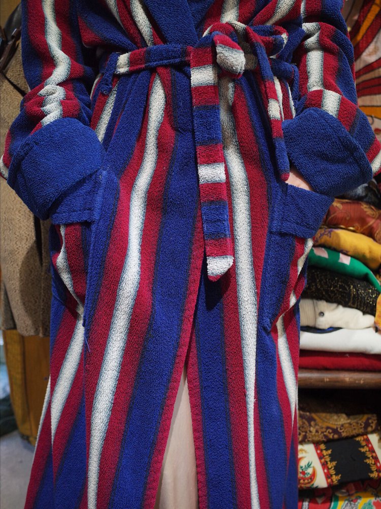 Tricolore Stripe Pile Gown