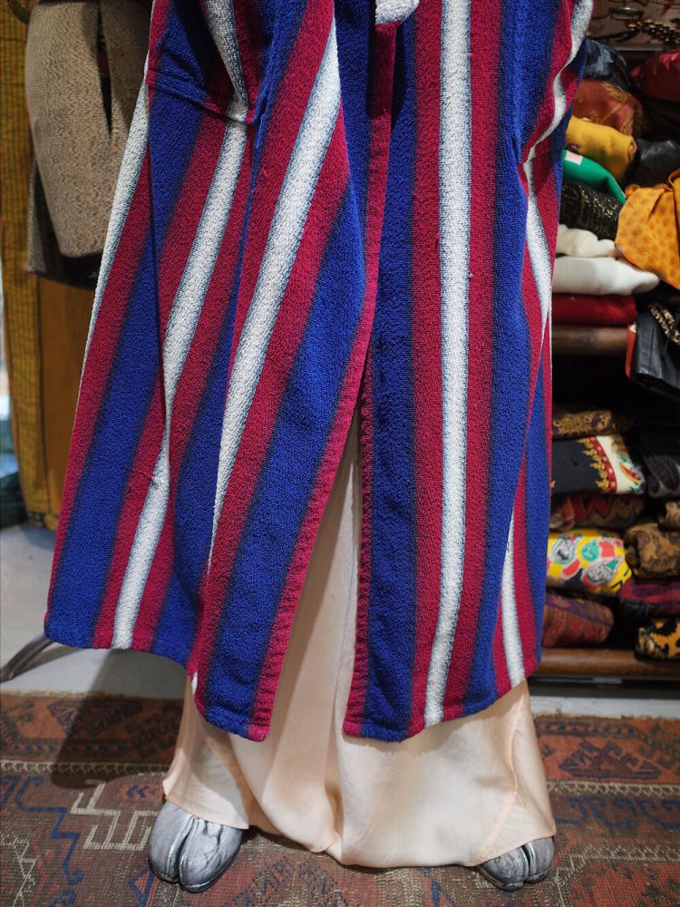 Tricolore Stripe Pile Gown