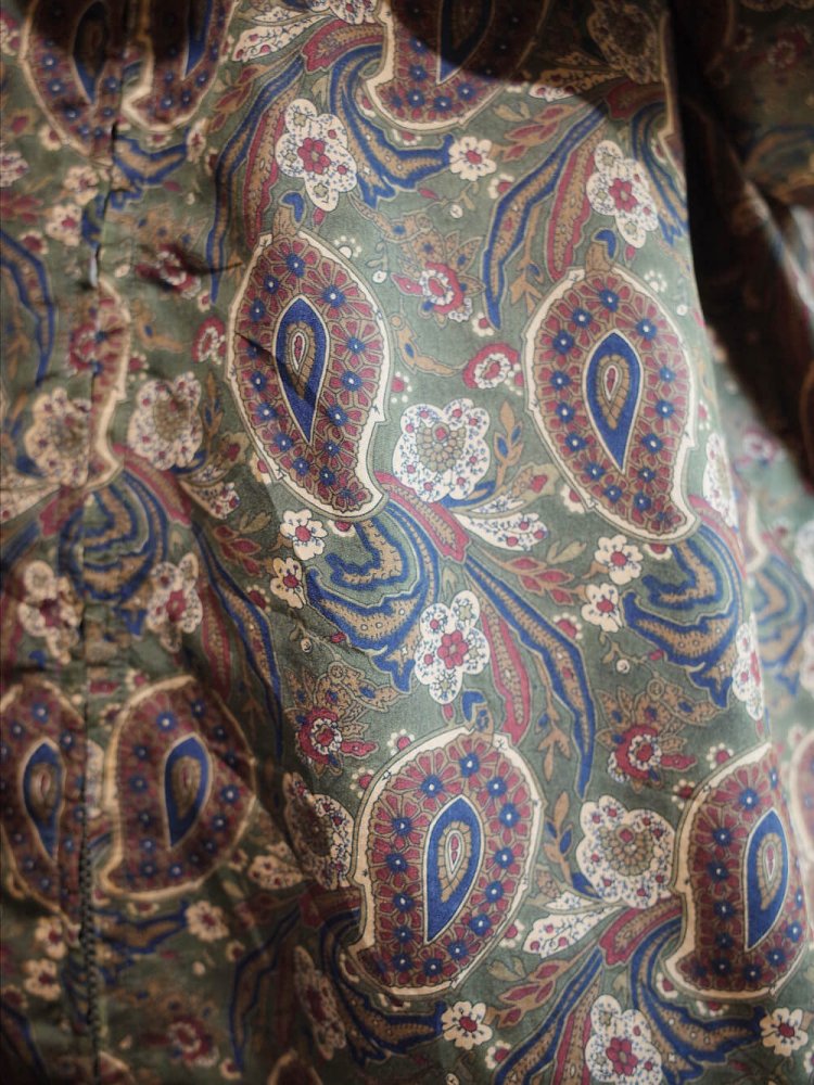 Paisley Big Silhouette Silk Blouson