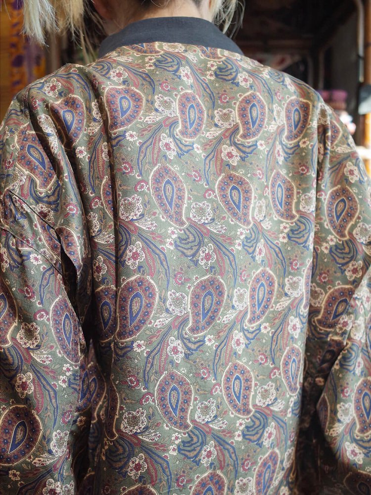 Paisley Big Silhouette Silk Blouson