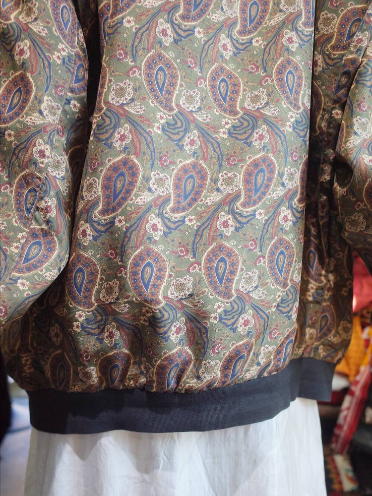 Paisley Big Silhouette Silk Blouson