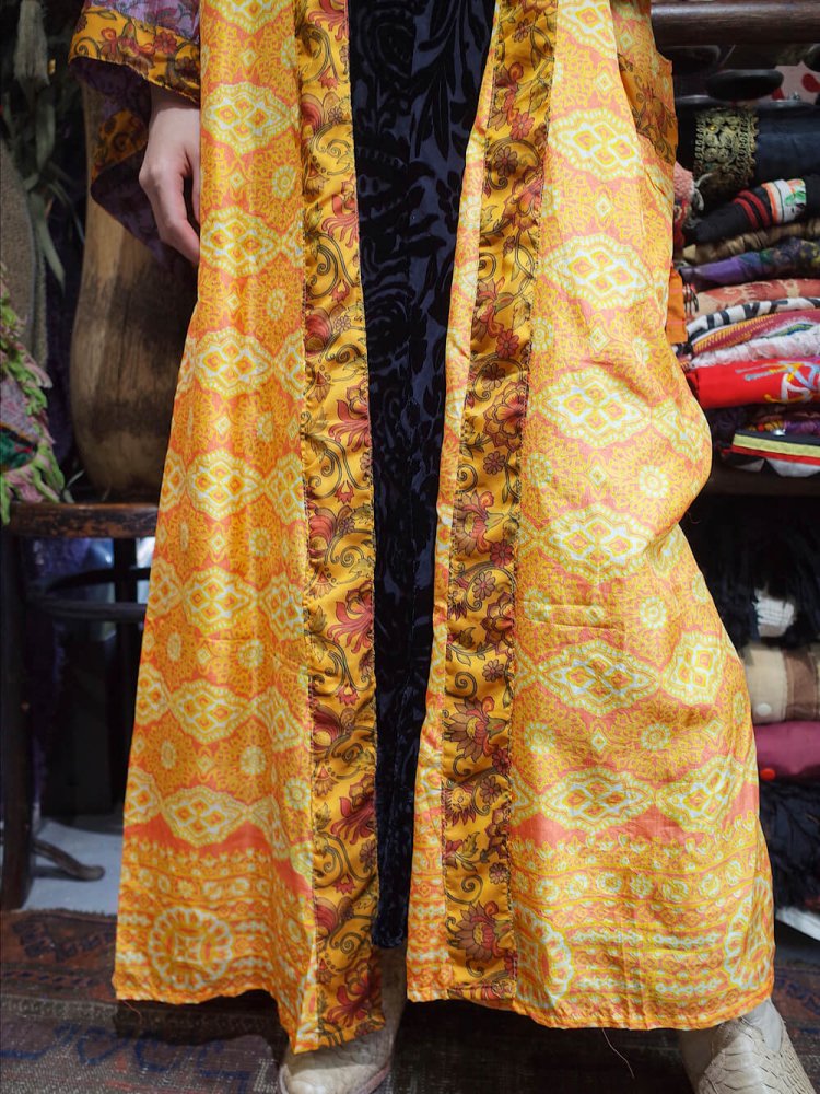 DEAD STOCKIndia Silk Patchwork Gown