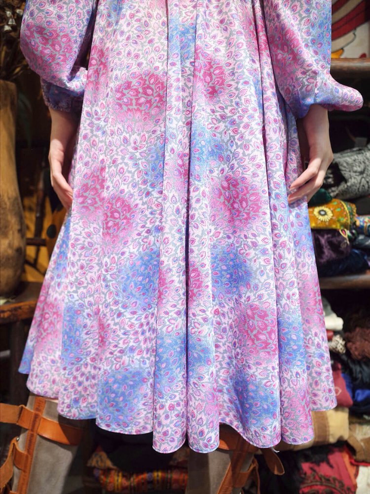 c.1970s Peacock Dress