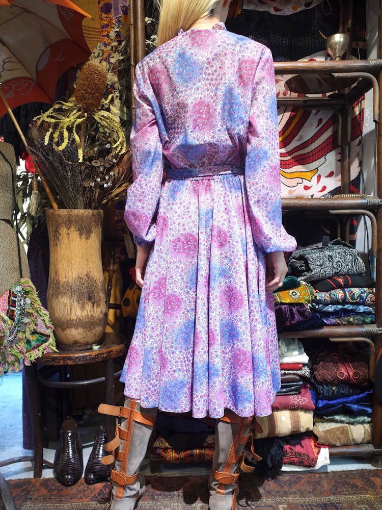 c.1970s Peacock Dress