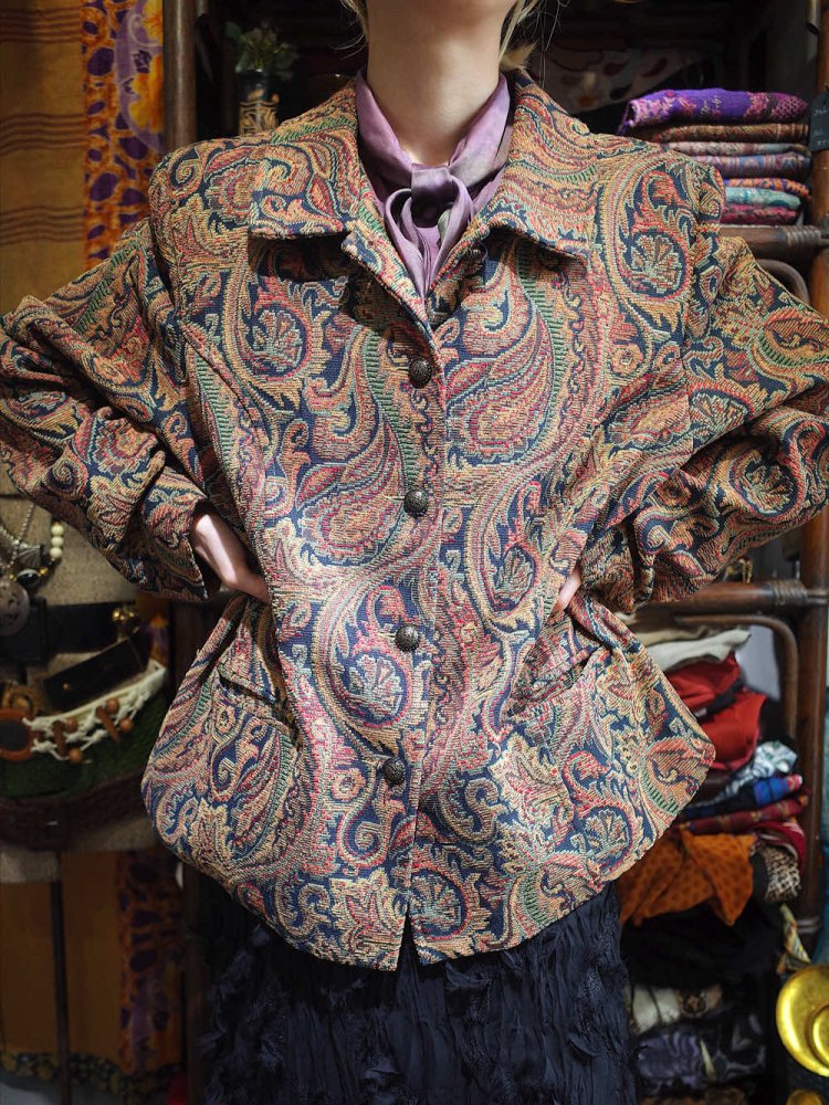 Black Gobelin Paisley Jacket