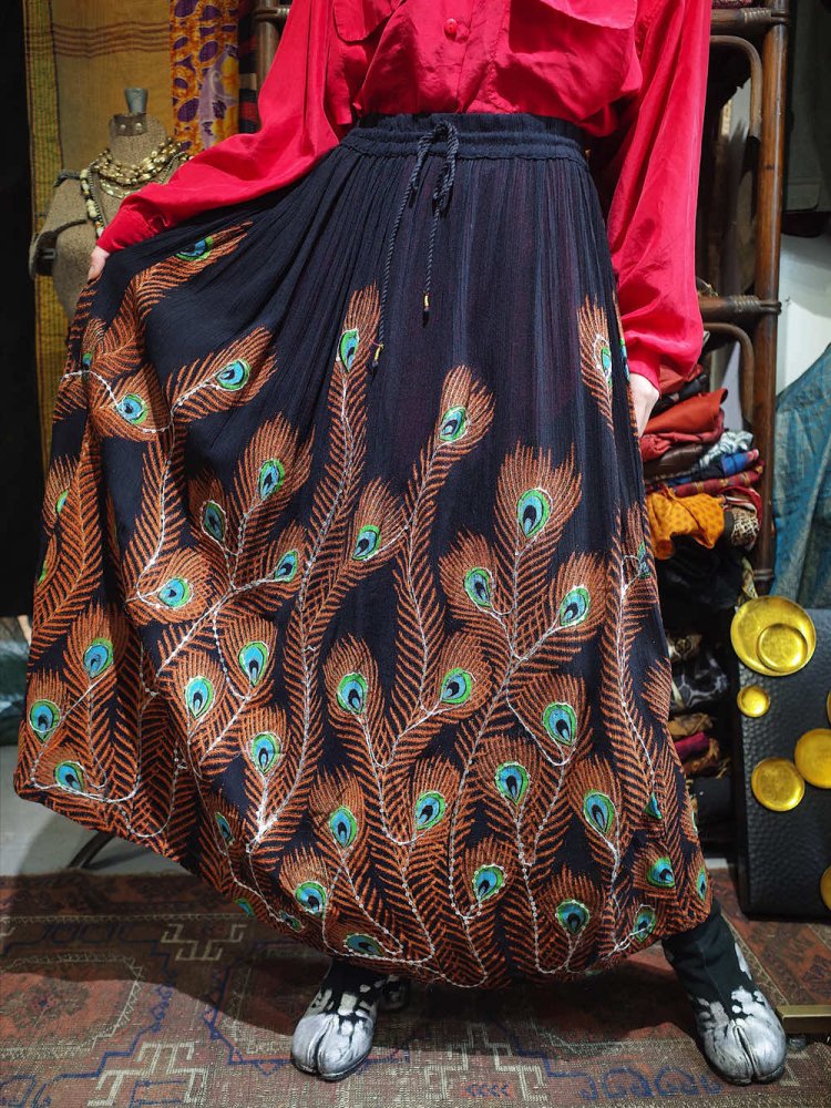 Peacock Rayon Skirt