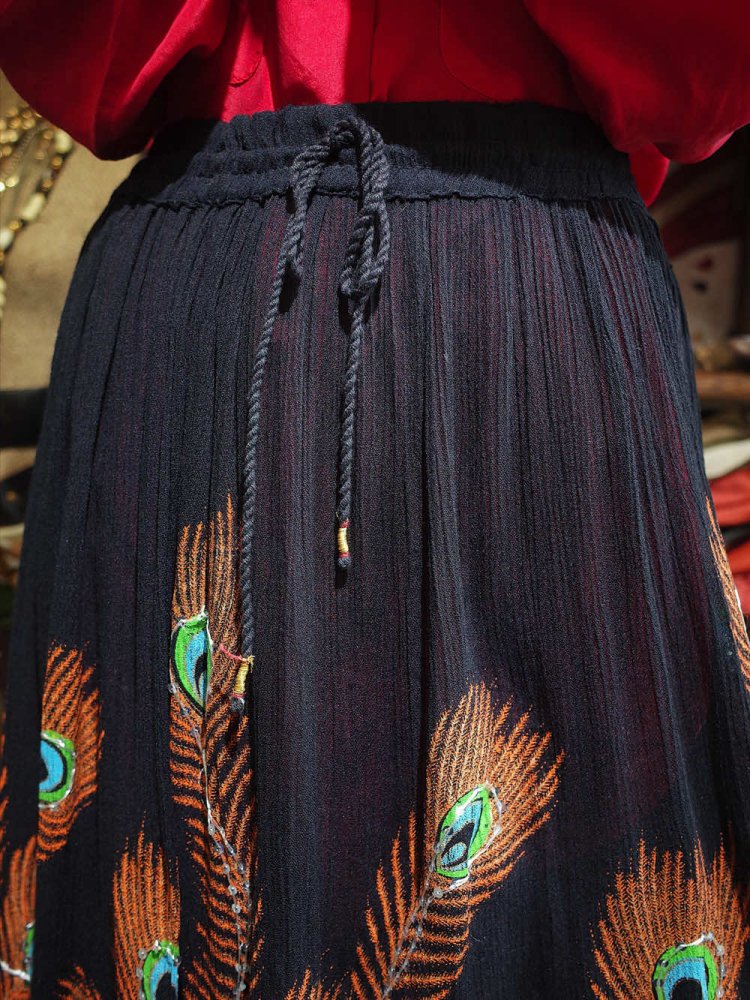 Peacock Rayon Skirt