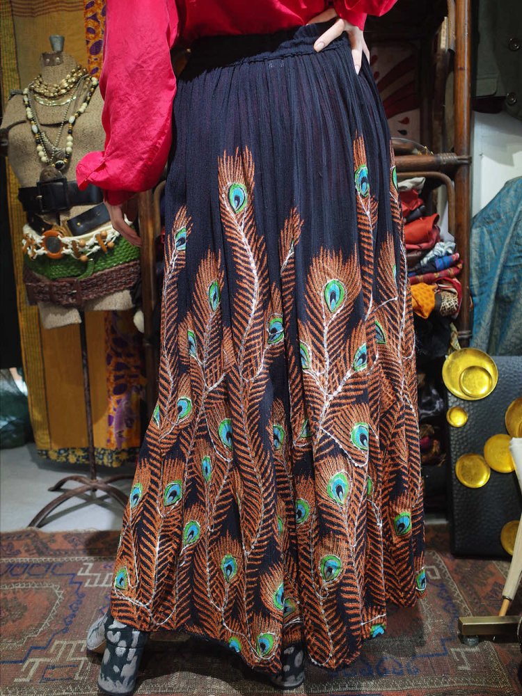 Peacock Rayon Skirt