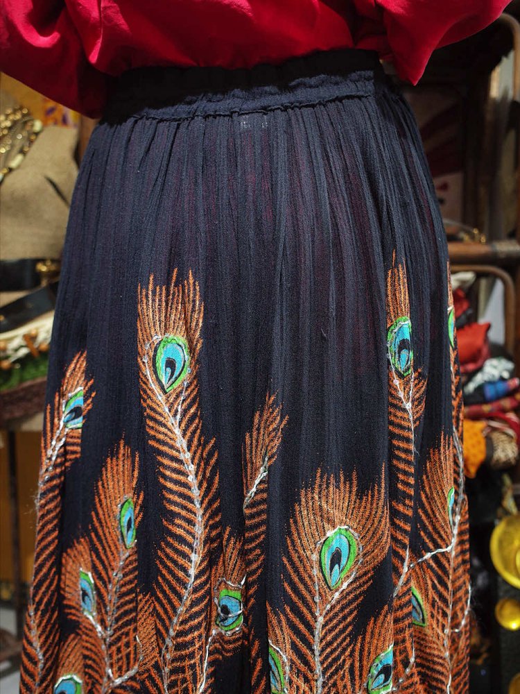 Peacock Rayon Skirt