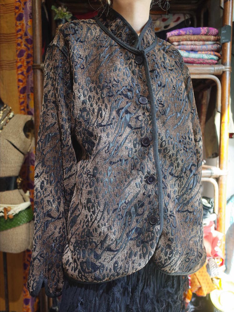 Abstract Jacquard China Jacket Reversible