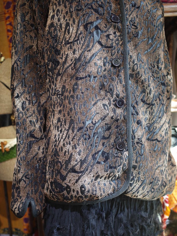 Abstract Jacquard China Jacket Reversible