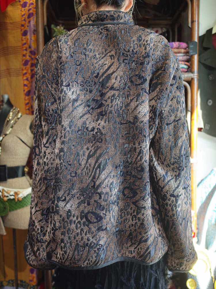 Abstract Jacquard China Jacket Reversible