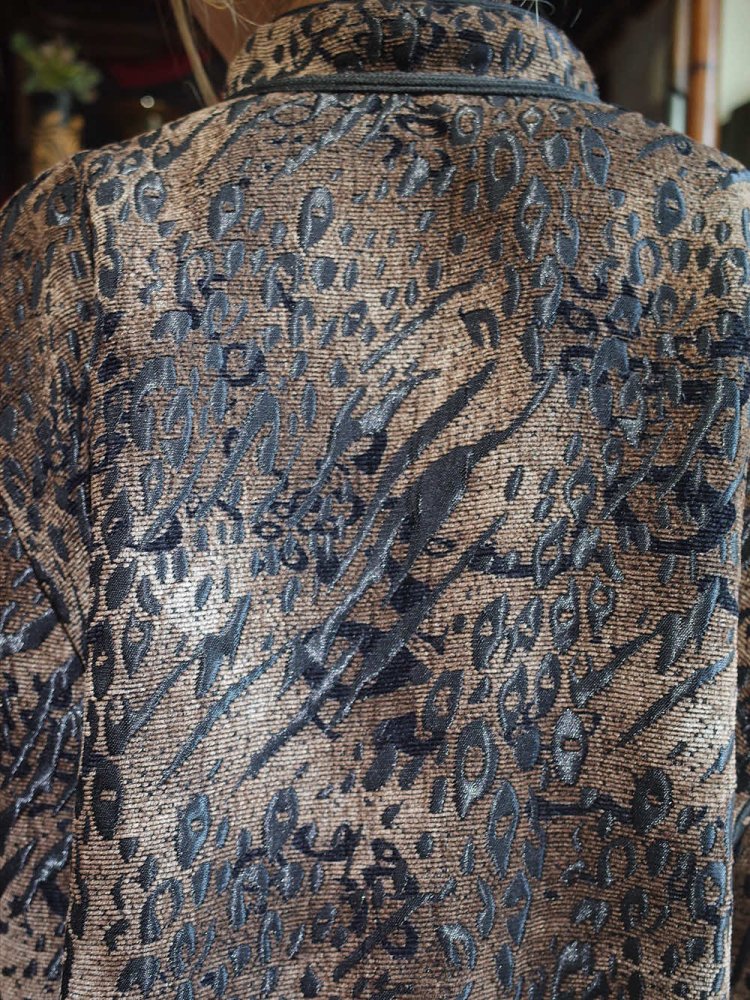 Abstract Jacquard China Jacket Reversible