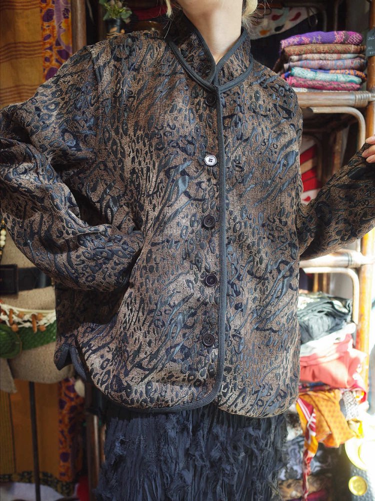 Abstract Jacquard China Jacket Reversible