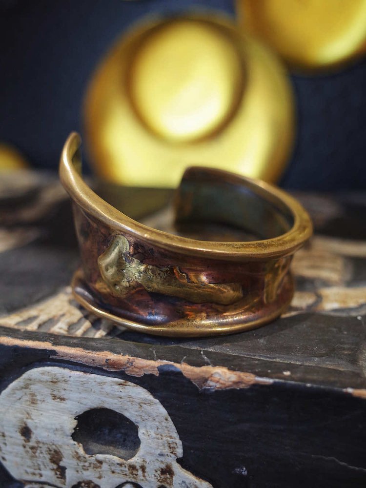 Vintage Brass  Capper Handmade Bangle