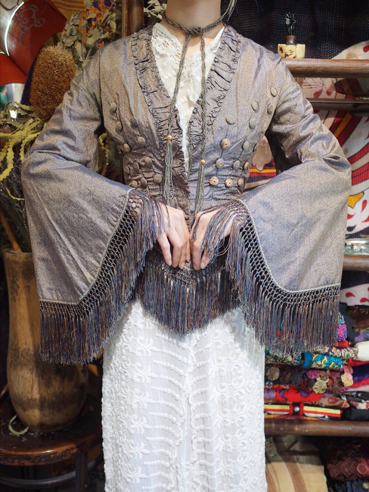 c.1920s Antique Silk Fringe Jacket