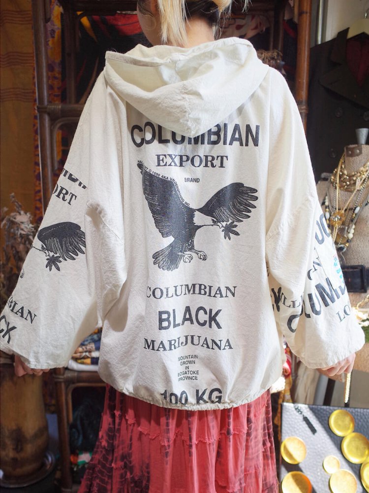 Vintage COLUMBIAN BLACK Sack Hoodie