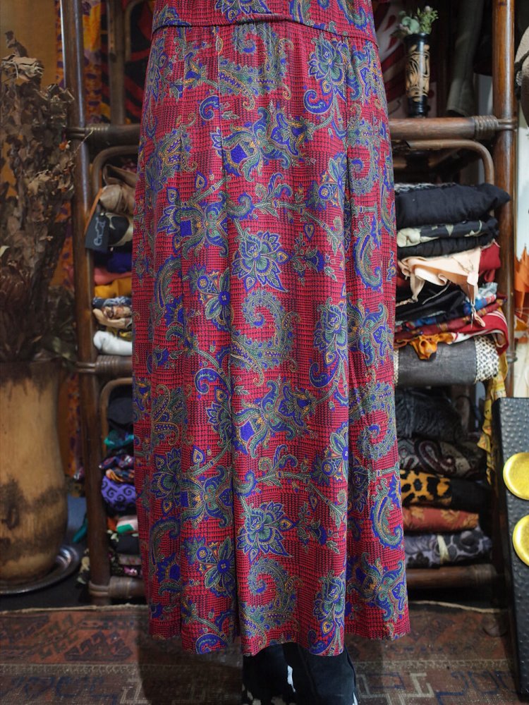 Classical Paisley Rayon Dress