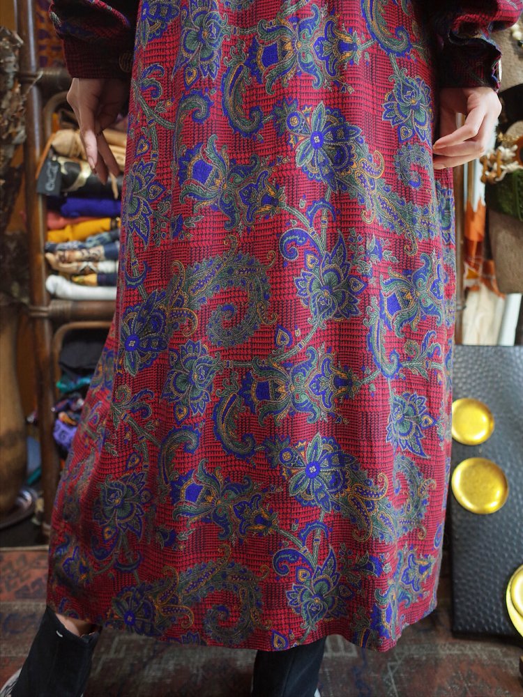 Classical Paisley Rayon Dress