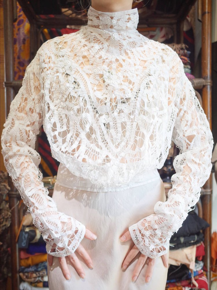 Over A Century Edwardian Antique Lace Blouse