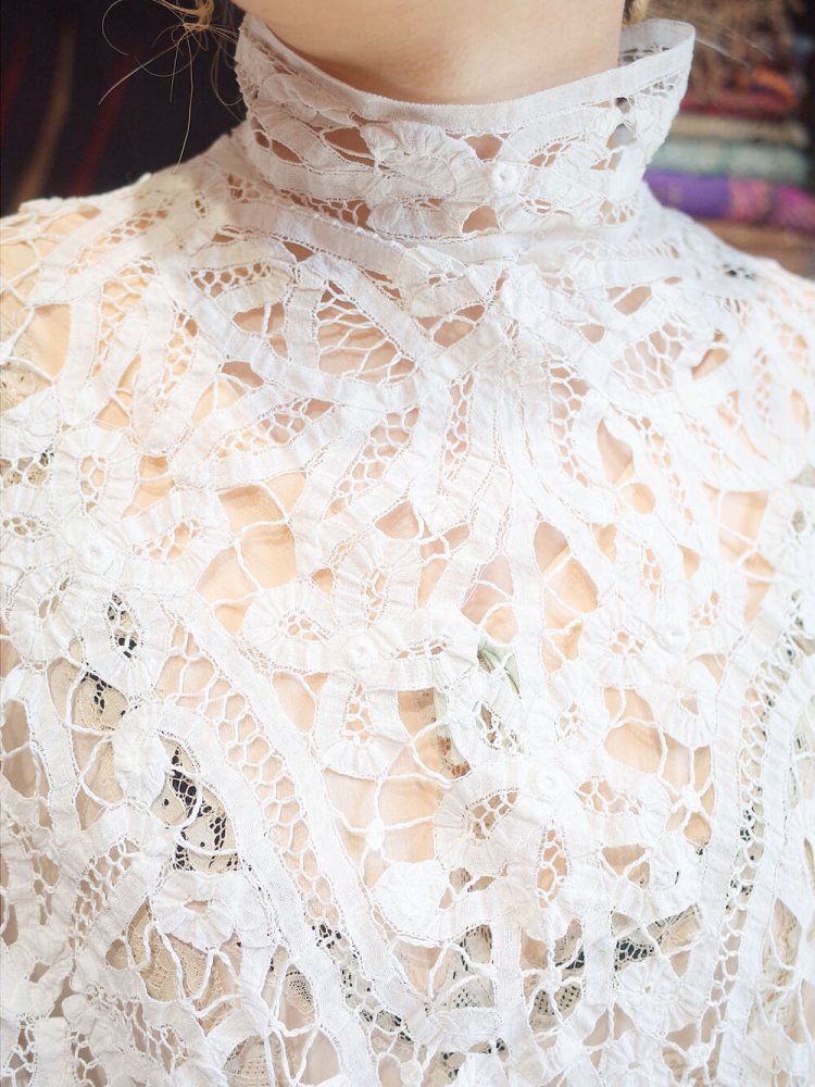 Over A Century Edwardian Antique Lace Blouse