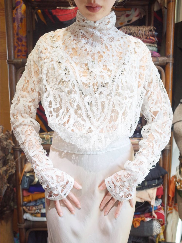 Over A Century Edwardian Antique Lace Blouse