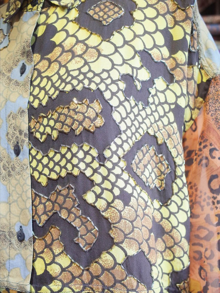 Python  Leopard Switch Sheer Shirt