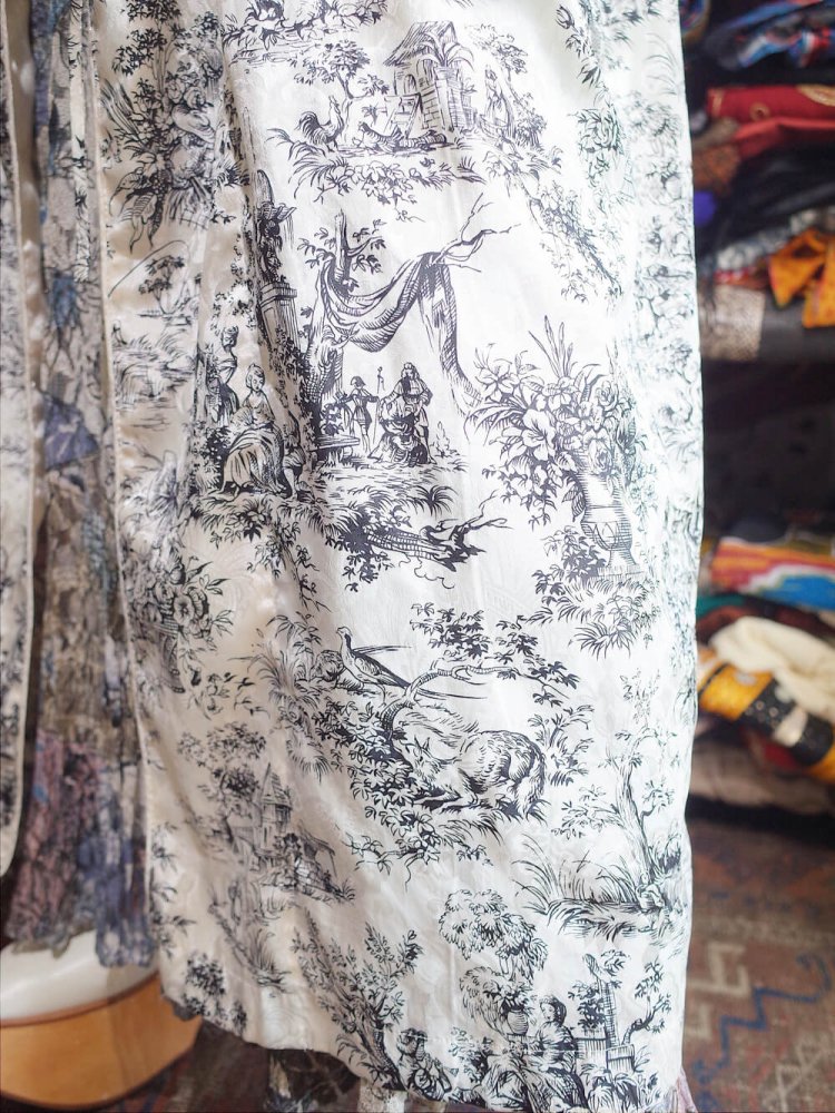 French Wallpaper Pattern Gown