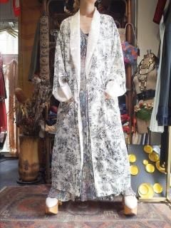 French Wallpaper Pattern Gown
