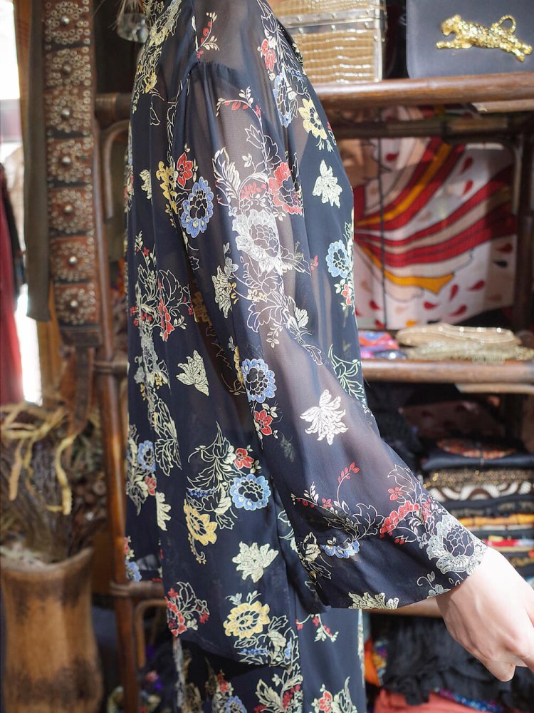 Oriental Flower Sheer Rayon Set up