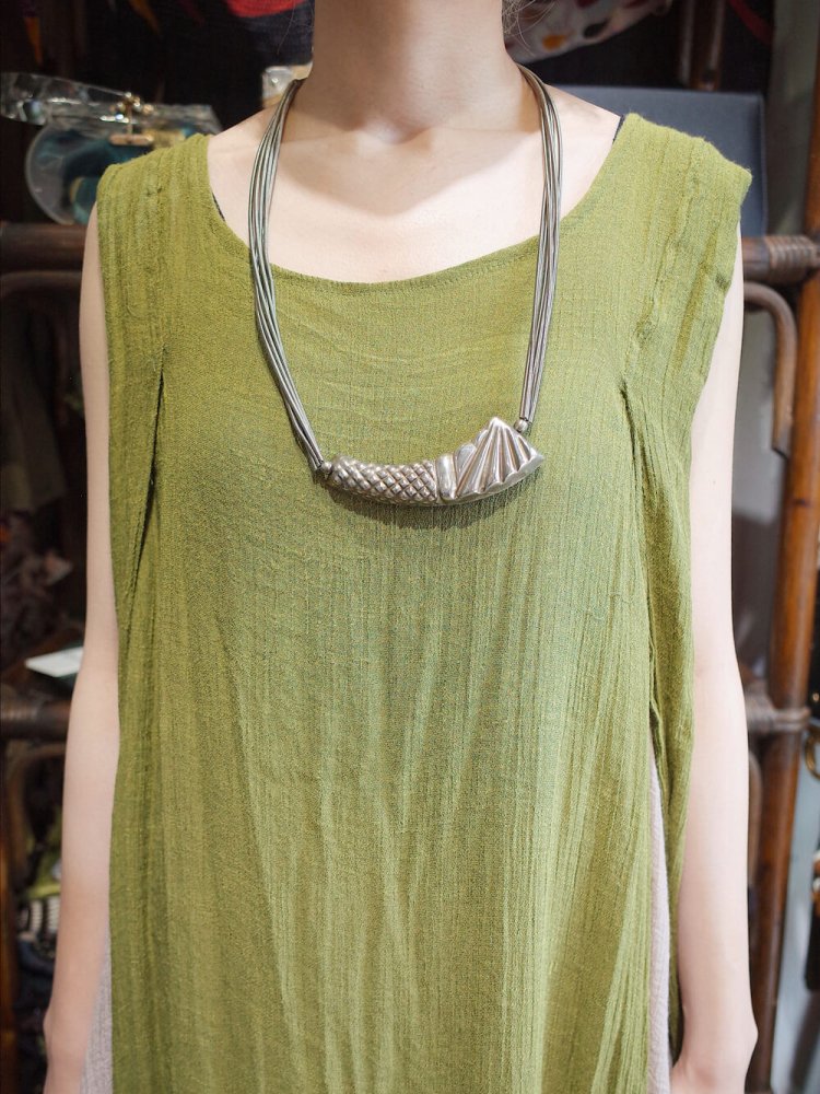 Rayon Gaze Layered Dress Moss Green