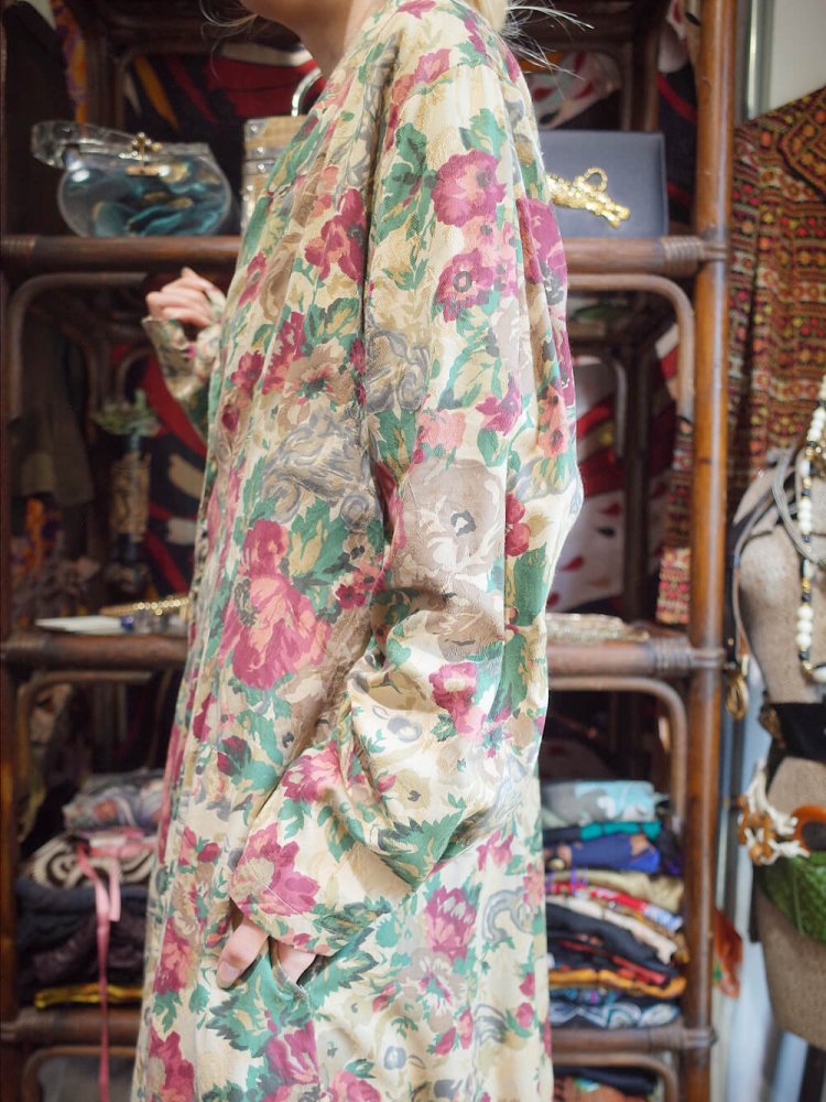 Flower Cotton & Rayon Gown Dress