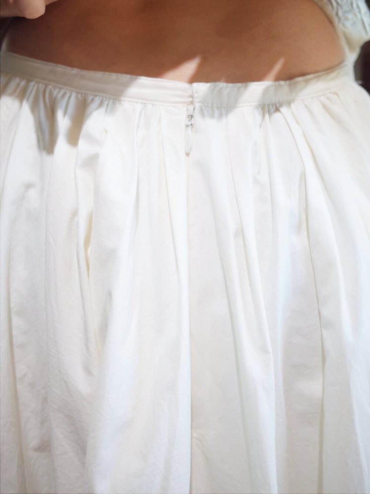 DRIES VAN NOTEN Super Volume White Skirt