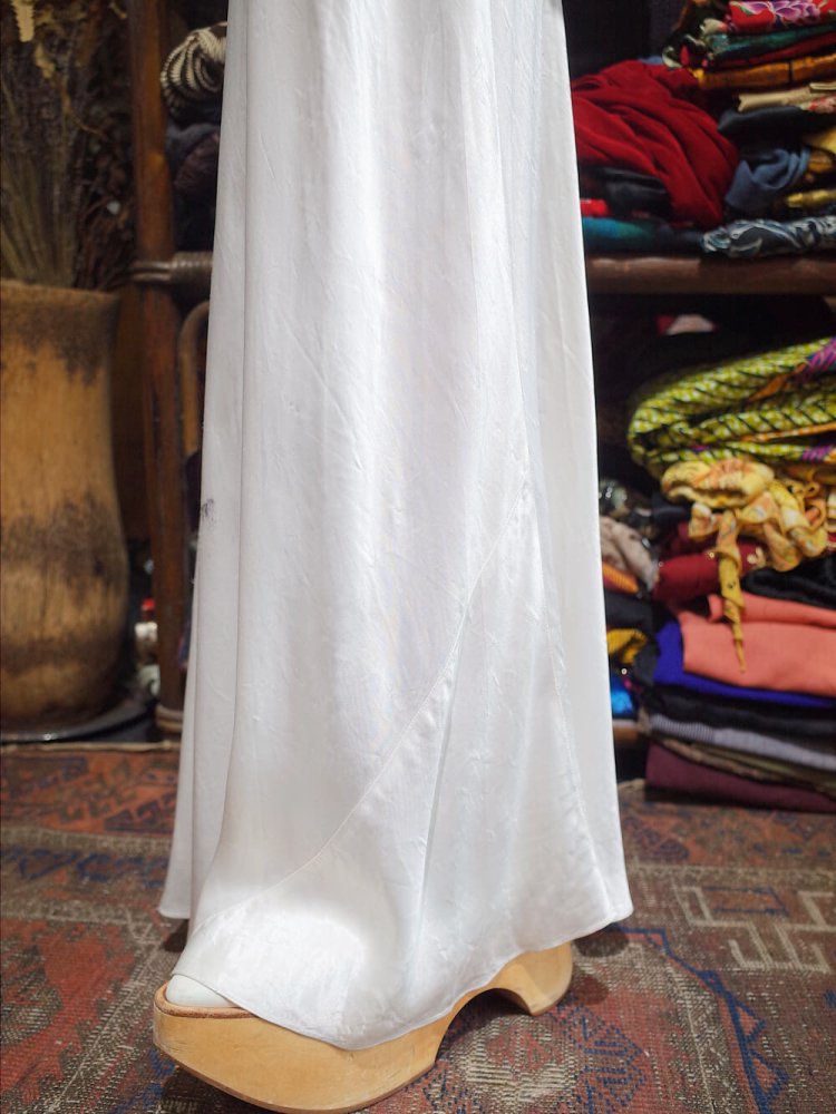 c.1940s Vintage White Lingerie Dress 3