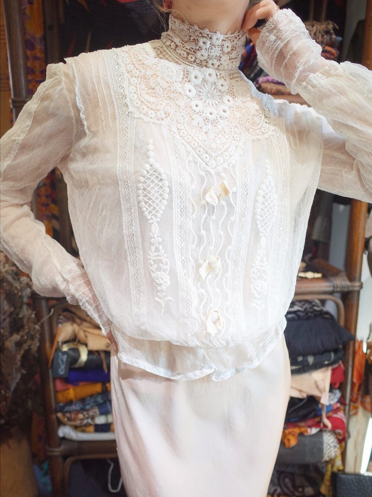 Over A Century Edwardian Antique Lace Blouse