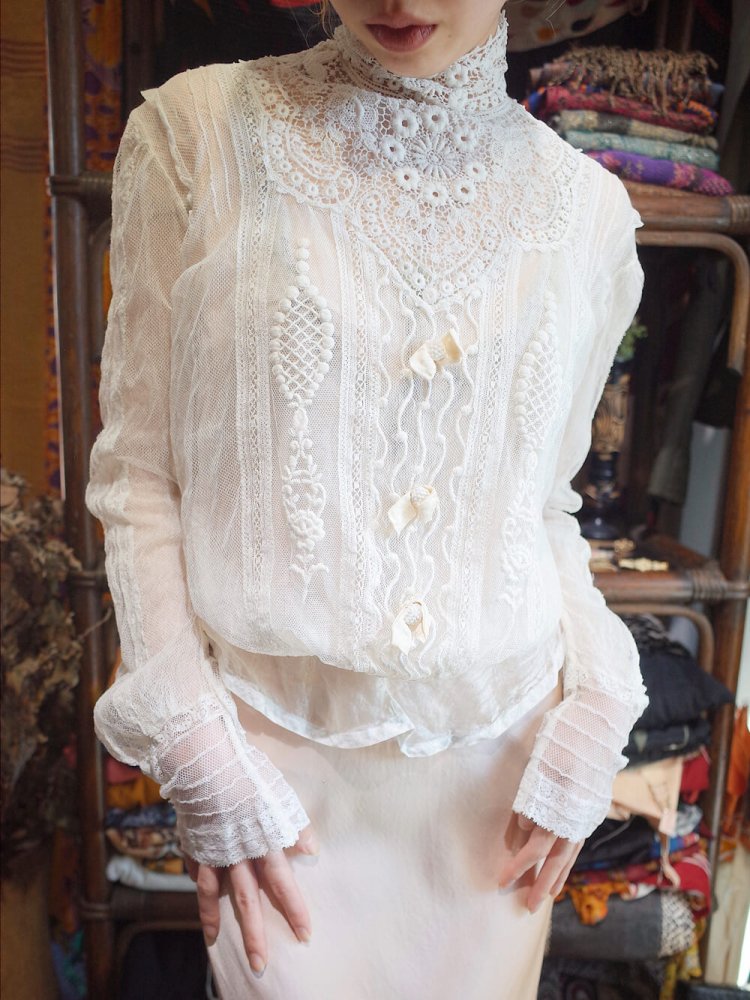 Over A Century Edwardian Antique Lace Blouse