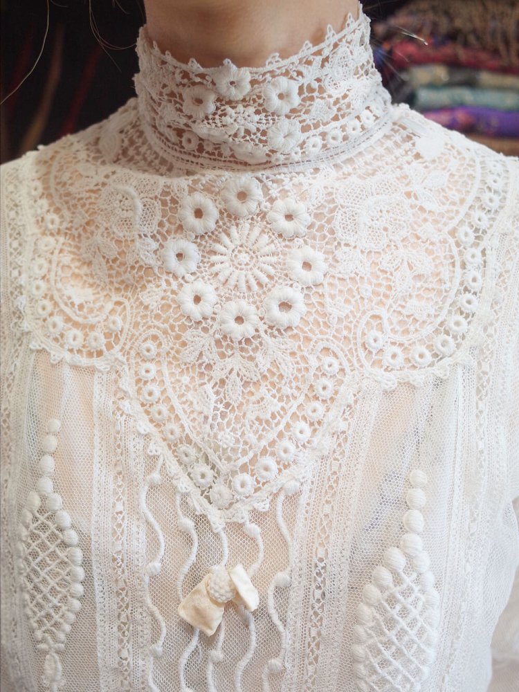 Over A Century Edwardian Antique Lace Blouse