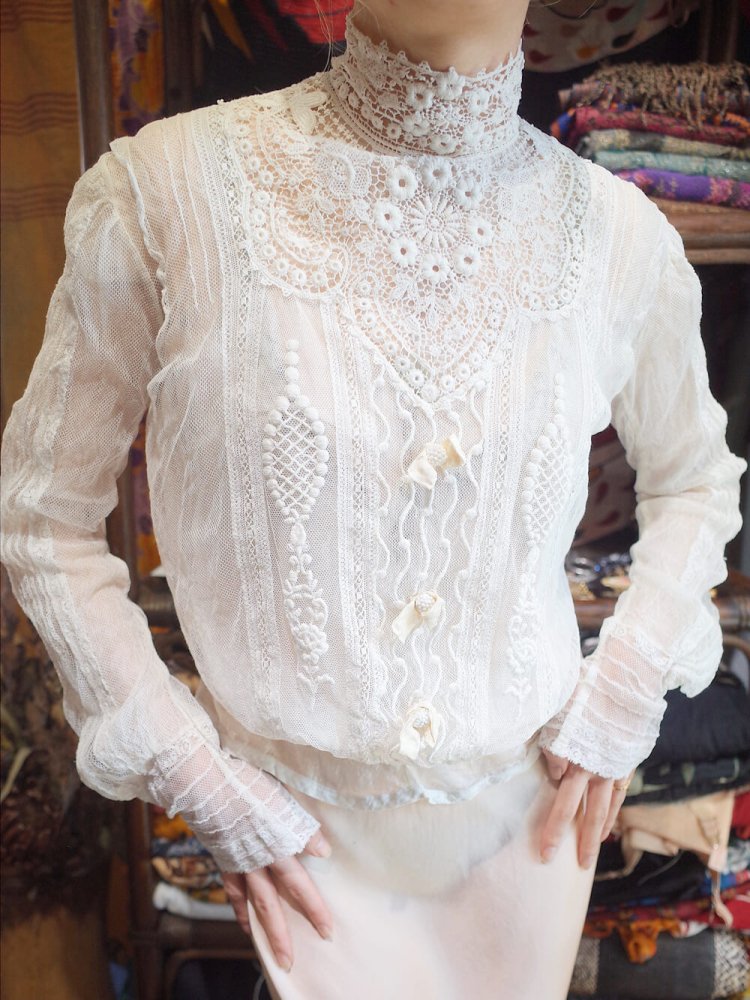 Over A Century Edwardian Antique Lace Blouse