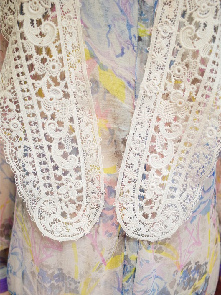 Victorian Antique Lace Sailor Collar