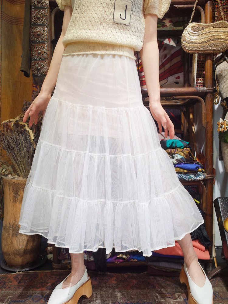 c.1950s Tulle Tiered Skirt